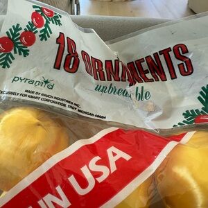 Gold Christmas Ornaments Value Pack